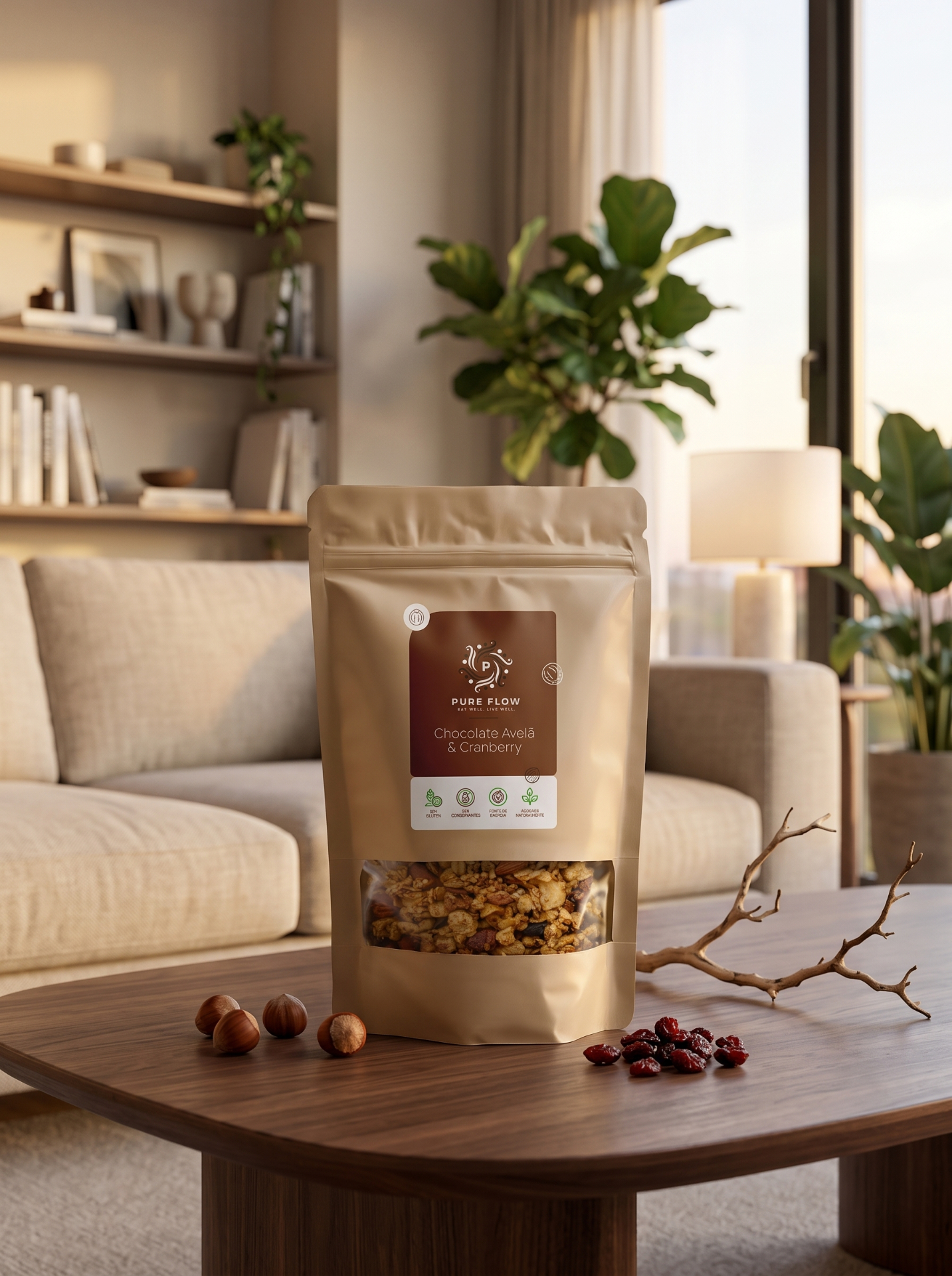 Granola Chocolate com Avelã Pure Flow